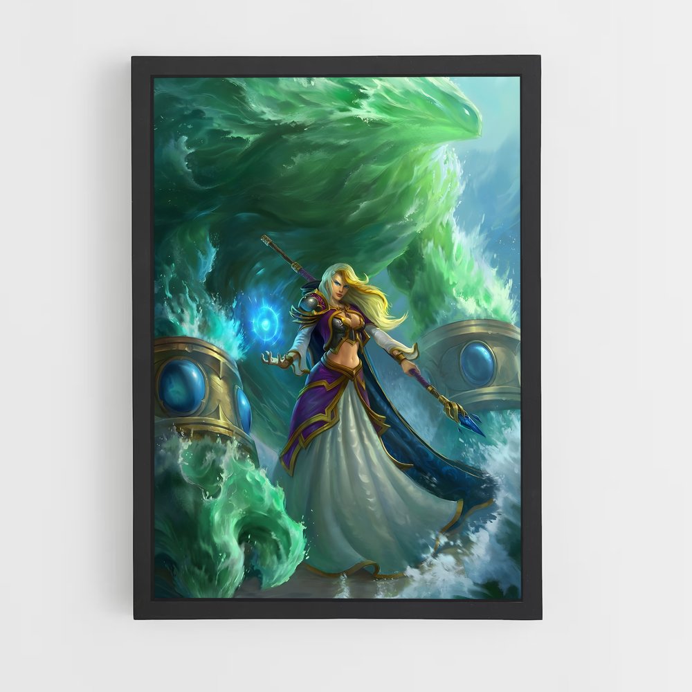 Poster L'Oracle Émeraude – affiche World of Warcraft (vue 2)